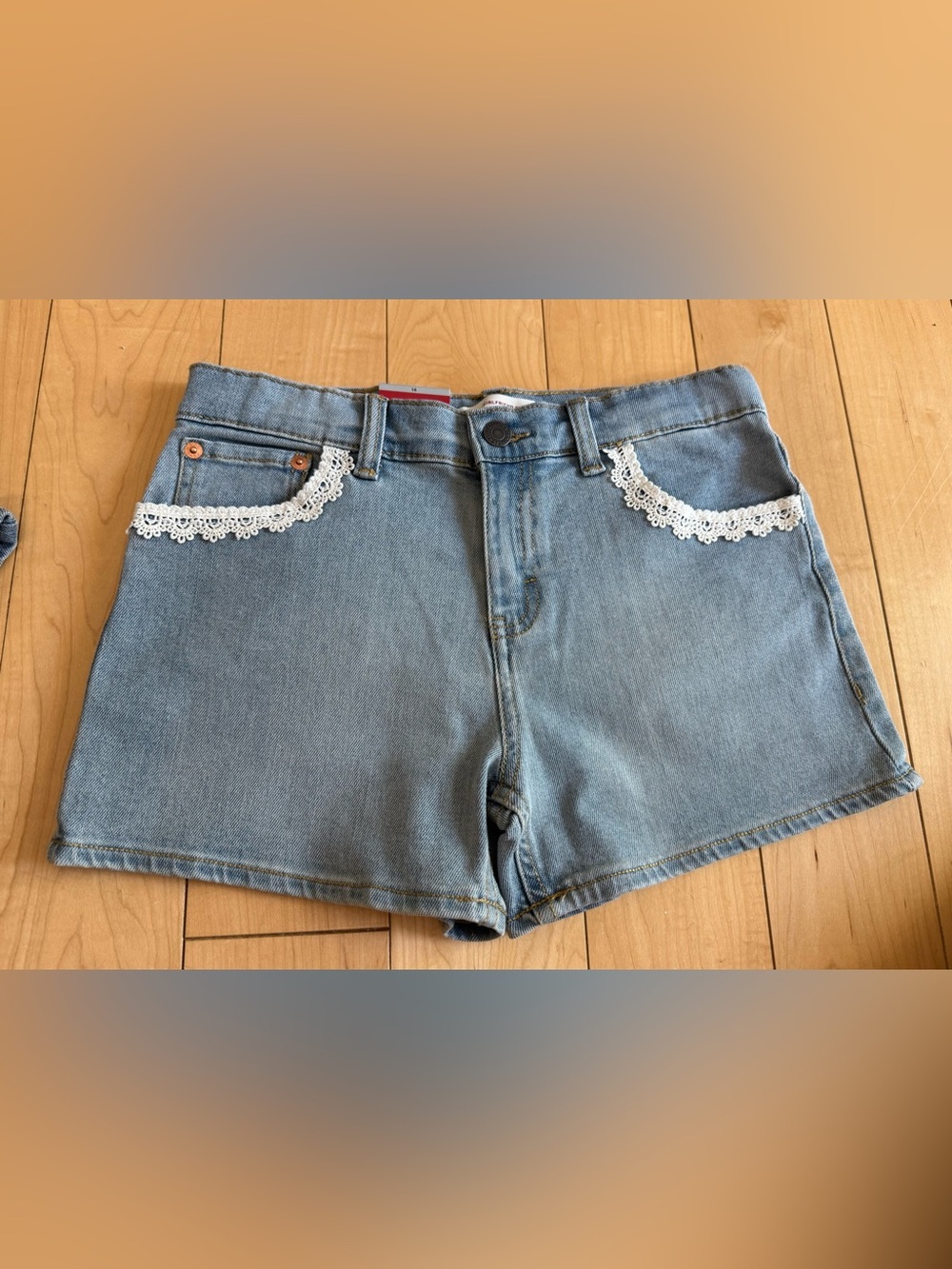 Levi's Girl’s Blue Denim Shorts